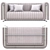 Modern Rivers Sofa: Realistic Design | 3D Model 3D model small image 2
