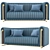 Modern Rivers Sofa: Realistic Design | 3D Model 3D model small image 5