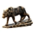 Majestic Wolf Sculpture 3D model small image 8