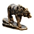 Majestic Wolf Sculpture 3D model small image 10