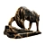 Majestic Wolf Sculpture 3D model small image 11