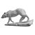 Majestic Wolf Sculpture 3D model small image 12