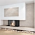 Modern Fireplace Wall Set 3D model small image 7