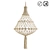 Bohemian Macrame Lampshade: Indila 3D model small image 1