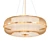 Japanese Bamboo Chandelier: Elegant Illumination. 3D model small image 1