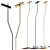 Sleek COLOSSEO Floor Lamp 3D model small image 1