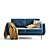 SMEDSTORP 2-Seater Sofa | 165x94x88 cm 3D model small image 2