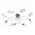 Elegant Olympia Ceiling Chandelier 3D model small image 1