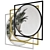 Modern Square Mirror - 780x780mm 3D model small image 2