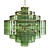 Elegant Wine-inspired Chandelier 3D model small image 1