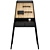 Contemporary Atticus Black Desk 3D model small image 3