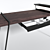 Minimalist Oak Desk with Storage 3D model small image 3