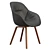 Elegant AAC 123 Chair: Stylish Comfort 3D model small image 1