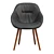 Elegant AAC 123 Chair: Stylish Comfort 3D model small image 4