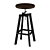 Screwed Bar Chair 3D model small image 2