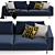 Luxurious Rolf Benz Volo Corner Sofa 3D model small image 4