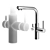 Sleek Sento Kitchen Faucets 3D model small image 2