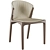 Elegant Pinnacle Table & Luisa Chair 3D model small image 3