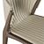 Elegant Pinnacle Table & Luisa Chair 3D model small image 4