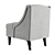 Elegant Calion Armchair: Stylish Comfort in Every Detail 3D model small image 4