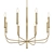 Brianna Chandelier: Elegant Burnished Brass 3D model small image 1