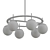 Elegant Alluria 6-Light Chandelier 3D model small image 2