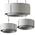 Exos Large Double Shade Pendant  Modern Lighting Fixture by Hubbardton Forge 3D model small image 2