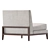 Elegant ATLANTA Armchair: Stylish Comfort. 3D model small image 6