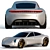 Porsche Taycan: Hybrid Electric Luxury 3D model small image 2