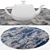 Versatile Round Rug Set: 6 Designs 3D model small image 3