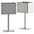  Modern John Table Lamp with 3 Colors - 605x310mm 3D model small image 3