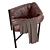 Luxurious Leather Armchair: DANTE Falstaff 3D model small image 2