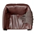 Luxurious Leather Armchair: DANTE Falstaff 3D model small image 5