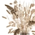 Elegant Dried Flower Bouquet 3D model small image 2