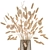 Natural Reed Bouquet in Vase 3D model small image 2