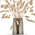 Natural Reed Bouquet in Vase 3D model small image 3