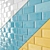 Sleek Metro Tiles: 100mm x 200mm 3D model small image 3