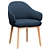 Erdee Carver Dining Chair: Stylish & Comfortable 3D model small image 2