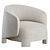 Taru Armchair: Stylish Fabric Easy Chair 3D model small image 2