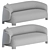 Taru 3-Seater Sofa: Modern Elegance 3D model small image 3