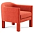 Elegant Isabella Chair - Timeless Sophistication 3D model small image 3