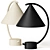 Modern Nordic Meridian Table Lamp 3D model small image 1