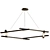 Modern Metric Chandelier 3D model small image 3