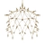 Sleek Black Chandelier: Orbit 3D model small image 1