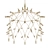 Sleek Black Chandelier: Orbit 3D model small image 3