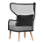 Elegant Emma Bergere Armchair 3D model small image 4