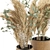 Pampas Bliss: 20 Dry Plants in Wicker Basket 3D model small image 5