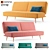 Velvet Divan Sofa by divan.ru 3D model small image 1