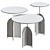 Nicola Metal Side Tables: Modern, Versatile Design 3D model small image 2