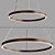 Modern Berliner Ring Pendant Light 3D model small image 1